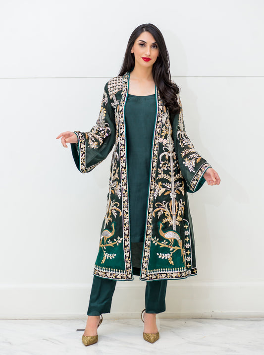 1390- 3 PIECE ATTIRE- SHIRT, SLIP & PANT